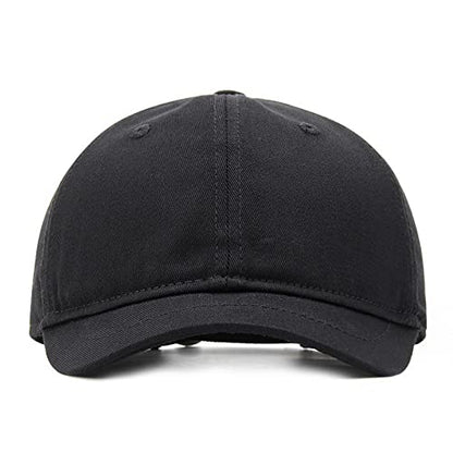 Faringoto Men's Cotton Short Brim Baseball Cap Casual Peaked Cap Ladies Versatile Equestrian Sun Hat - color: 01-grey