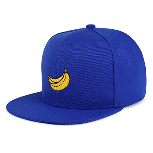 JPAK Banana Fruit Hip-Hop Snapback Hat Embroidered Baseball Cap Monkey - color: 07. Blue