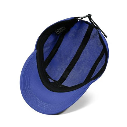 Croogo 5 Panel Running Hat Quick Dry Baseball Cap Sun UV Sports Outdoor Cap - color: Wbbc3-blue