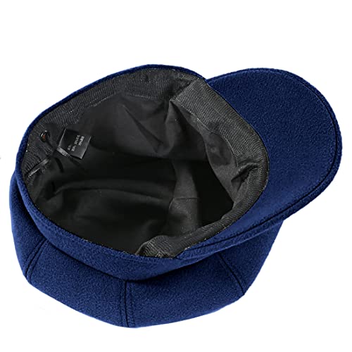 Newsboy Caps for Women Classic Beret Hats Autumn Winter Cap - color: Navy Blue