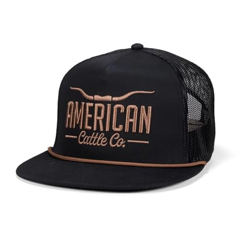 Longhorn Adjustable Snapback Western Hat - color: Black/Gold
