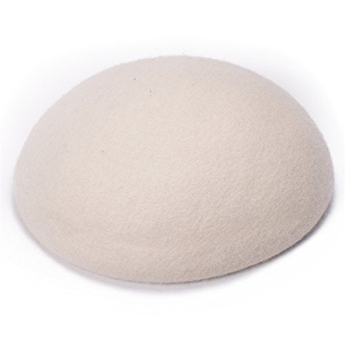 Cute Wool Felt Pillbox Hat Millinery Round Fascinator Base Craft Supply A048 - color: White