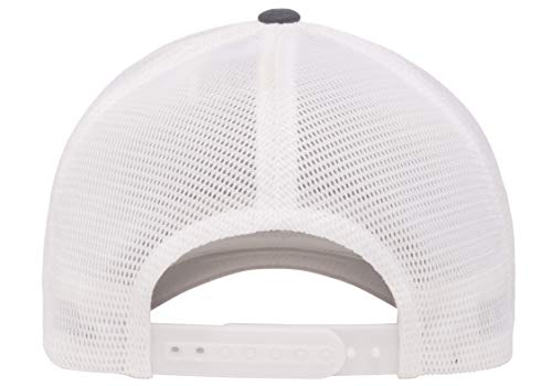 Flexfit 남성용 110 메시 캡 - color: 네이비/화이트, size: 단일 사이즈