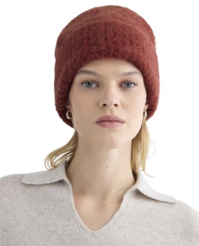 Everlane Unisex Adult Everlane Plush Alpaca Beanie - color: Merlot