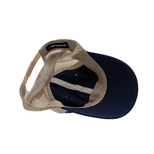 Magpul Trucker Hat Snap Back Baseball Cap, One Size Fits Most - color: Garment Washed Navy/Khaki