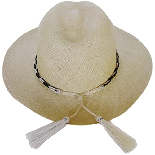 Gamboa Horsehair Hat Band for Cowboy Hats - color: Black and Beige II