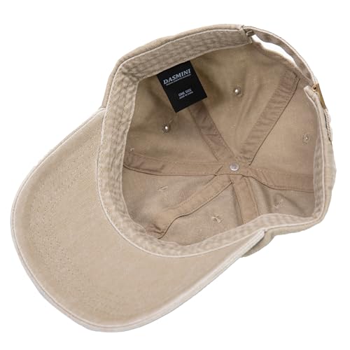 Dad Hat Baseball Cap Unisex Outdoor Unstructured Washed Soft Cotton Mountain Hat - color: Blank,khaki