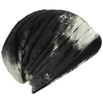 Mens Slouch Hollow Beanie Summer Skullcap B090 - color: C-grey