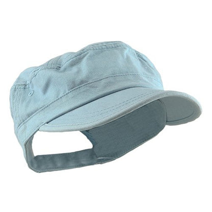 e4Hats.com Enzyme Regular Solid Army Caps - color: Light Blue