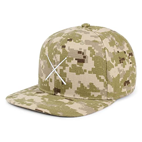 JPAK Drum Stick Hip-Hop Snapback Hat Embroidered Baseball Cap Drummer - color: 13. Desert Camo
