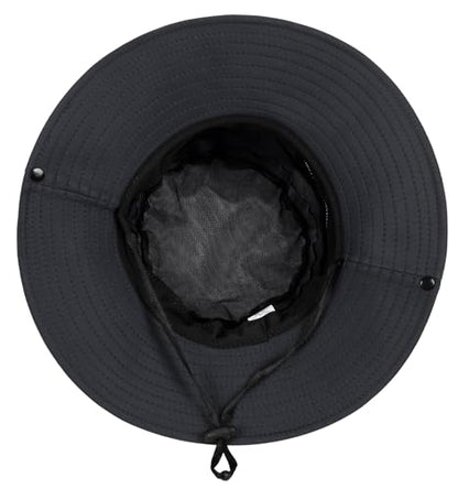 Sun Hat for Women Summer UV Protection Beach Hat with Ponytail Hole - color: Black(no Ponytail Hole)