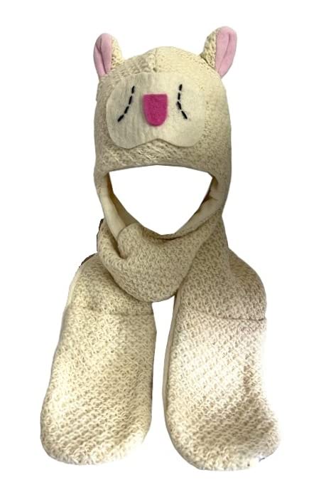 Agan Traders Animal Hat Cap Wool Fleece Lined Trapper Beanie Multi-Functional Set Girls Boys Adult - color: Combo-pony
