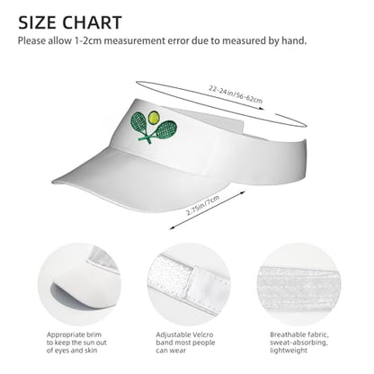 Embroidered Pickleball Visor Men Women,Gifts for Pickleball Lovers - color: White, style: Tennis Sport