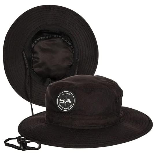 Soul of Adventure Bucket Hat | UV 50+ for Adults | Sun Protection with Adjustable Fit, Moisture-Wicking Fabric - color: Black