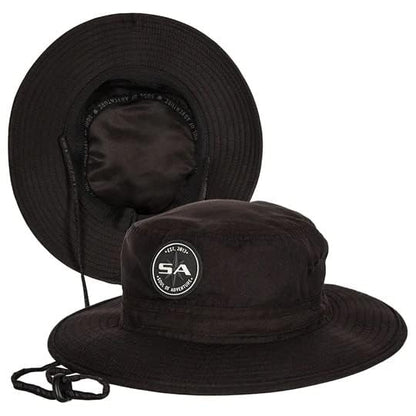 Soul of Adventure Bucket Hat | UV 50+ for Adults | Sun Protection with Adjustable Fit, Moisture-Wicking Fabric - color: Black