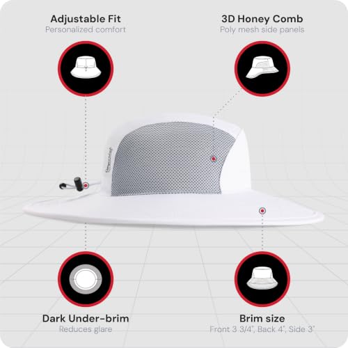 Imperial The Old Norse Watership Cooling Sun-Protection Hat - color: White/White, size: Small-Medium