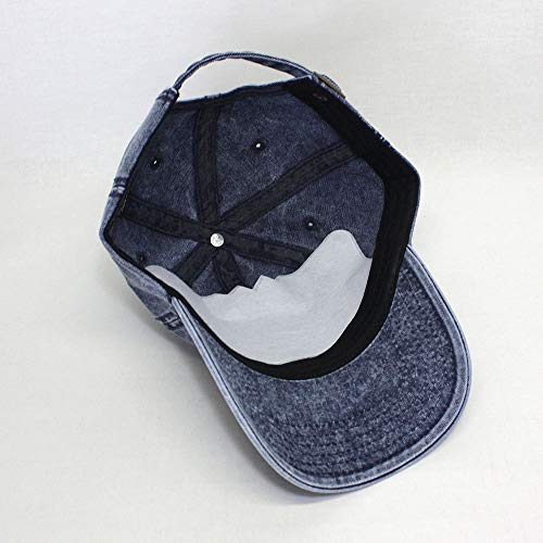 Heavy Washed Coated Canvas Wax-Look Adjustable Low Profile Men Women Baseball Cap - color: Snow Washed Navy