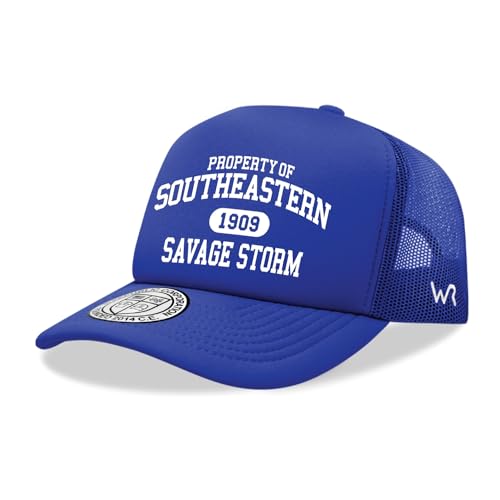 Southeastern Oklahoma State University Savage Storm NCAA Trucker Mesh Snapback Cap Hat Royal Blue
