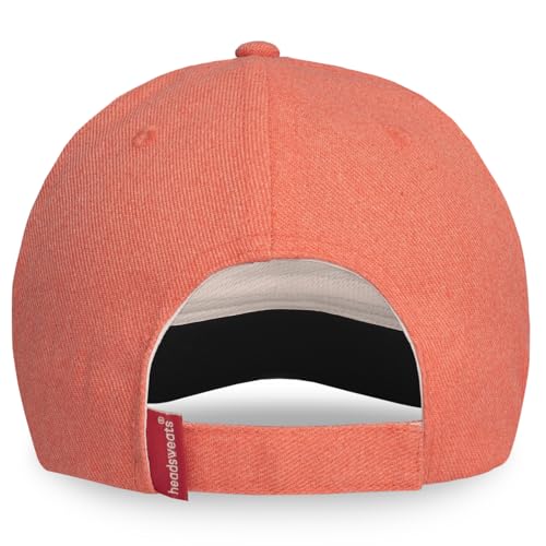Headsweats Dad Hat – Men's Embroidered Twill Baseball Cap, Adjustable Strapback, Lightweight, Breathable - color: Coral/Airplane