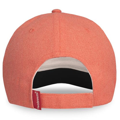 Headsweats Dad Hat – Men's Embroidered Twill Baseball Cap, Adjustable Strapback, Lightweight, Breathable - color: Coral/Airplane