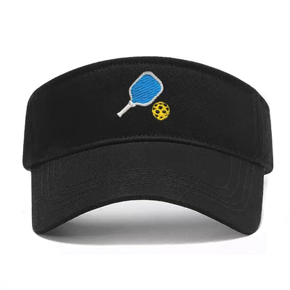 Embroidered Pickleball Visor Men Women,Gifts for Pickleball Lovers - color: Black, style: Pickleball