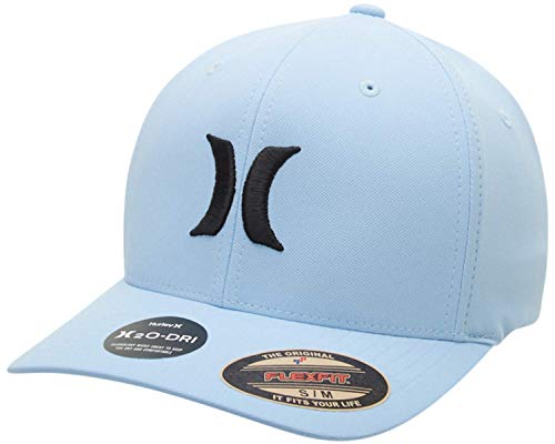 Hurley Men's Caps - One & Only Flexfit Baseball Cap - Fitted Hats for Men (S-XL) - color: Blue, size: Small-Medium