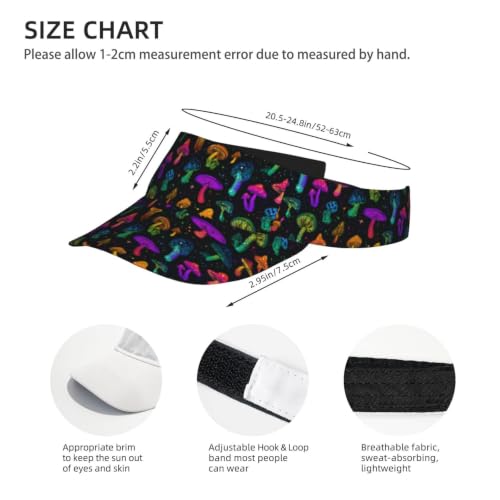 Leopard Print Sun Visor Hat Adjustable Sports Beach Cap for Men Women - color: 10