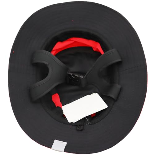 Men Bucket Hat Wide Brimmed Foldable Ladies Surf Sun Hat UPF50+ - color: Red