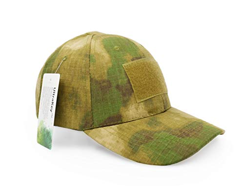 UltraKey Military Tactical Operator Cap, Outdoor Army Hat Hunting Camouflage Baseball Cap - color: Ruin Green Camouflage
