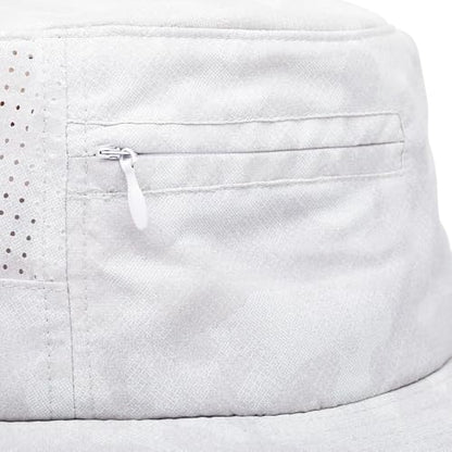 MISSION Cooling Anywhere Boonie Hat - Unisex Wide-Brim Hat for Men & Women - Cools Up to 2 Hours - UPF 50 Sun Protection - color: Etched Camo White