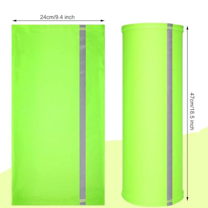 SATINIOR 4 Pcs Neck Gaiter Face Mask for Men, High Vis - color: Bright Colors