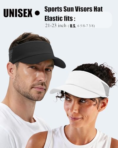 Sports Sun Visors Hat Women Men,Lightweight Cooling Stretchy Visor - color: 1-fluorescent Yellow