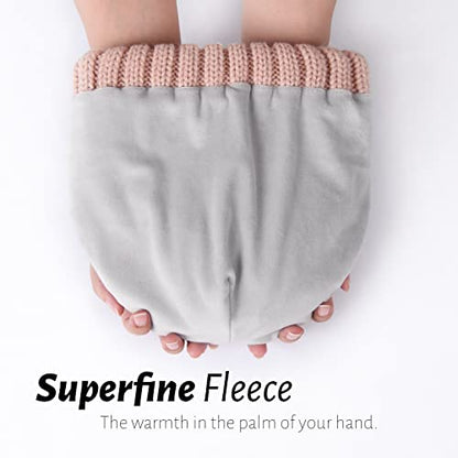 FURTALK Winter Hats for Women Fleece Lined Beanie Knit Chunky Womens Snow Cap - color: Light Pink