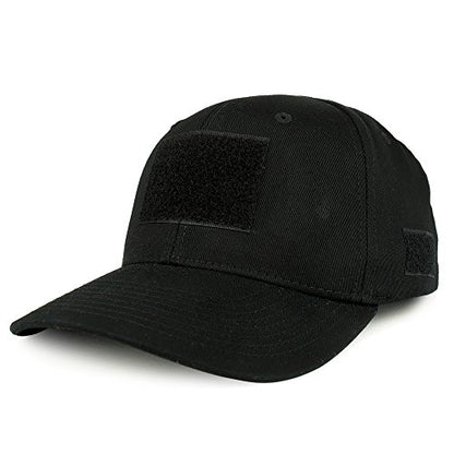 Armycrew Military Tactical Patch Structured Operator Baseball Cap - color: Black