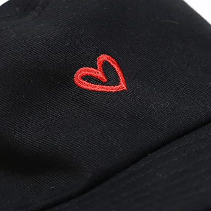 Unisex Bucket Hat Summer UPF 50+ Sun Protection Outdoor Beach Fishing Travel Hiking Hat - color: Heart