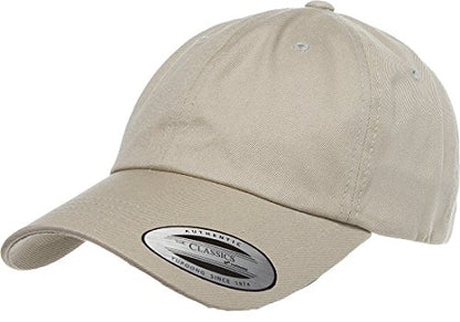 Flexfit/Yupoong 6245CM Low Profile Cotton Twill (Dad Cap) - color: Khaki