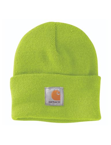 Carhartt Men's Iconic A18 Watch Cap Beanie - color: Brite Lime