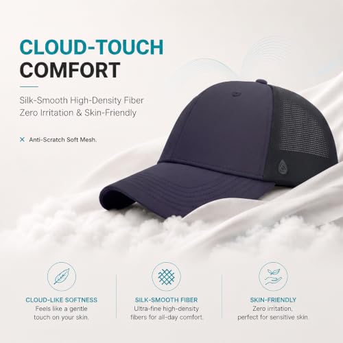 AOPREL Cloud-Touch Trucker Hat - High-Density Structured Mesh Baseball Cap Men & Women，Shape-Retaining Breathable UPF 50+ - color:  Charcoal Gray · Urban