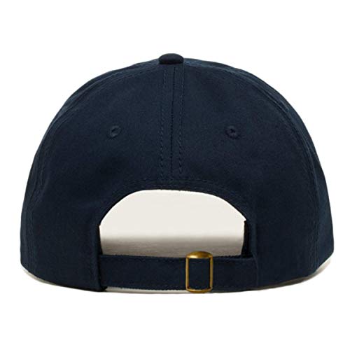 Airplane Baseball Hat, Embroidered Dad Cap, Unstructured Soft Cotton, Adjustable Strap Back (Multiple Colors) - color: Navy