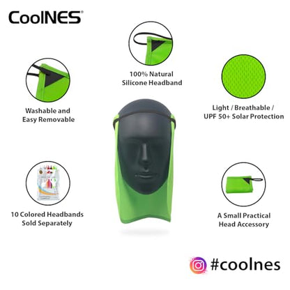 CoolNES - UV Sun Protection Neck Drape Adjustable Multifunctional 2 in 1 Face Covering for Outdoor Fishing - Unisex - color: Coolnes-green