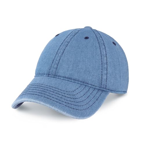 CHOK.LIDS Everyday Premium Cotton Dad Hat Adjustable Baseball Cap Unisex - color: Blue Jean