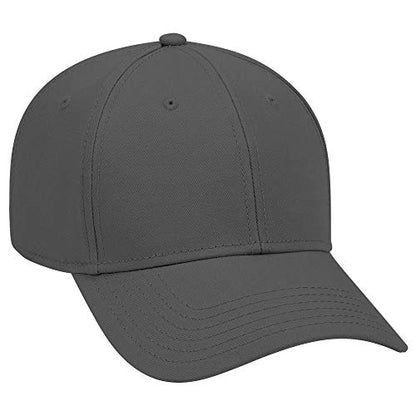 OTTO 6 Panel Low Profile Superior Cotton Twill Cap - color: Char. Gray