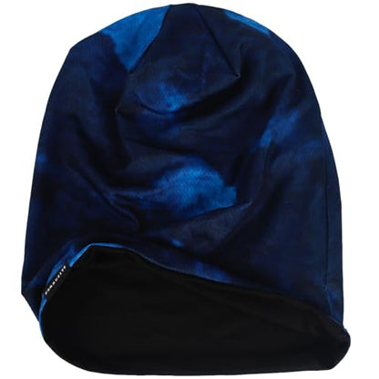 Mens Slouch Hollow Beanie Summer Skullcap B090 - color: Reversible Blue