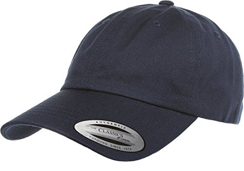 Flexfit/Yupoong 6245CM Low Profile Cotton Twill (Dad Cap) - color: Navy
