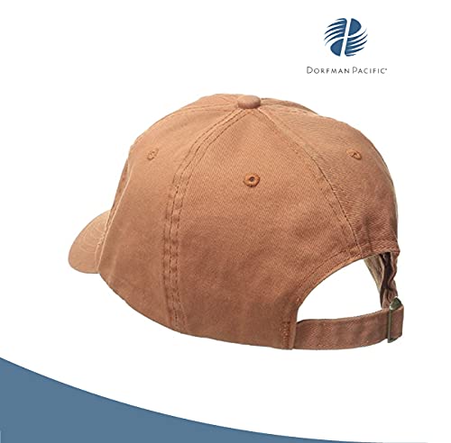Dorfman Hat Co. Twill Baseball Cap with Pre-Curved Brim - color: Dark Green