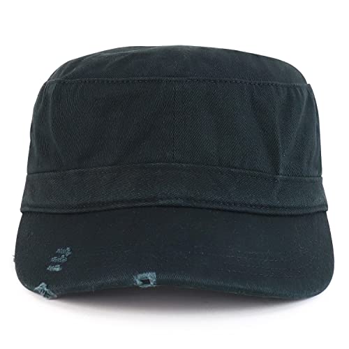 Armycrew Vintage Distressed Frayed Cotton Twill Army Style Military Hat