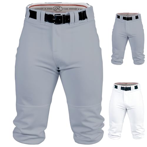 Rawlings | PRO 150 Series Baseball Pants | Knicker Fit | Adult Sizes | Solid | Multiple Colors - color: Grey, size: Large