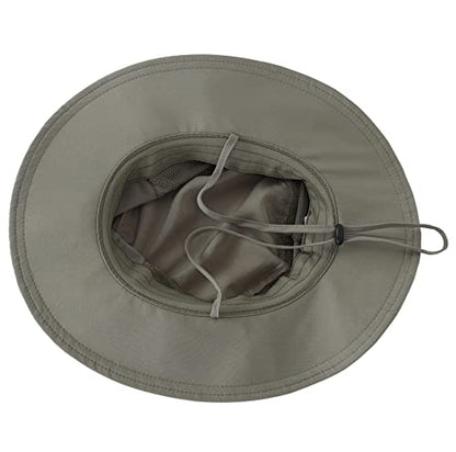 Connectyle Men's Breathable UPF 50+ Sun Hat Packable UV Protection Bucket Hat for Fishing Hiking Camping Safari Beach Golf - color: Army Green