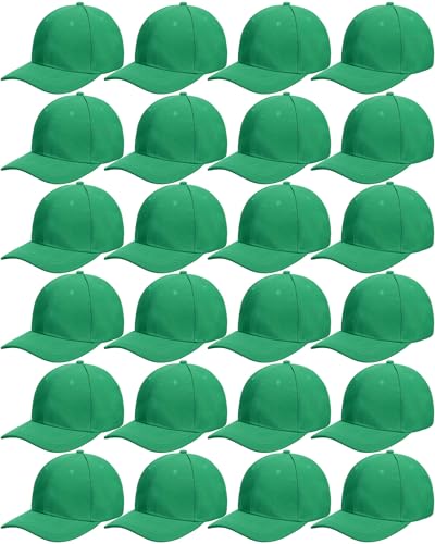 Handepo 24 Baseball Caps Adjustable - color: Green