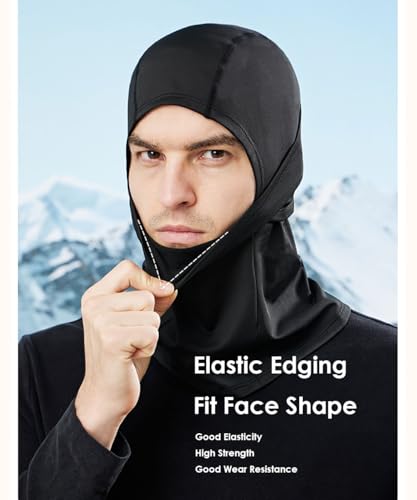 Ski Mask Balaclava Motorcycle Summer Face Mask Shiesty Mask for Men Women - color: A Black + Black